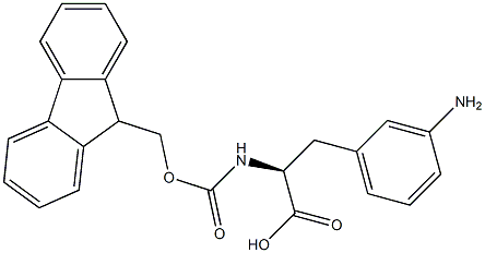 FMOC-D-3-aminophenylalanine Structure