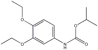 N-(3,4-diethoxyphenyl)carbamic acid isopropyl ester Structure