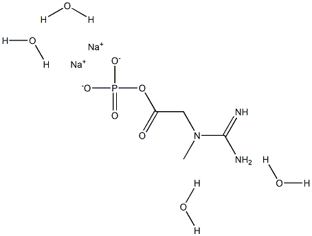Creatine phosphate disodium salt tetrahydrate 구조식 이미지