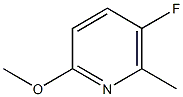2-methoxy-5-Fluoro-6-methylpyridine 구조식 이미지