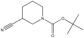 N-BOC-3-cyanopiperidine Structure