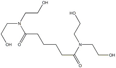 N,N,N',N'-tetrakis(2-hydroxyethyl)hexanediamide 구조식 이미지