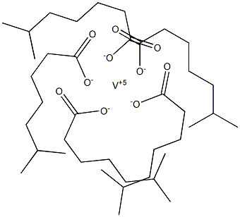 Vanadium Isooctanoate 구조식 이미지