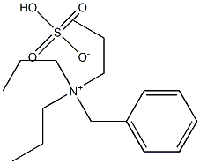 Benzyltripropylammonium hydrogen sulfate 구조식 이미지