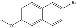 6-bromo-2-methoxynaphthalene 구조식 이미지