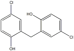 Bis-(2-hydroxy-5-chlorophenyl)methane 구조식 이미지