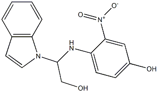 4-[N-(indolyl-hydroxyethyl)amino]-3-nitrophenol 구조식 이미지