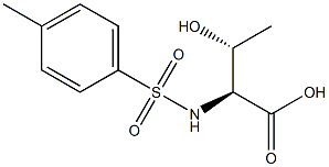 N-p-toluenesulfonyl-L-threonine 구조식 이미지