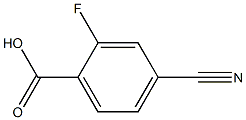 4-Cyano-2-fluorobenzoic acid Structure