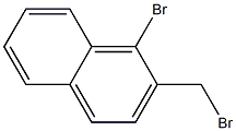 1-bromo-2-bromomethylnaphthalene Structure