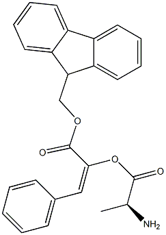 FMOC-D-styryl alanine 구조식 이미지