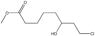 Methyl 8-chloro-6-hydroxycaprylate 구조식 이미지