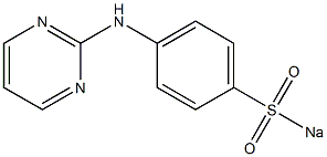 N-2-pyrimidinyl-4-aminobenzenesulfonyl sodium 구조식 이미지