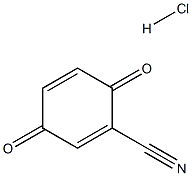2-cyanobenzoquinone hydrochloride 구조식 이미지