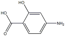 2-hydroxy-4-aminobenzoic acid 구조식 이미지