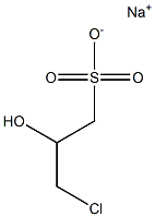 Sodium 3-chloro-2-hydroxypropane sulfonate 구조식 이미지