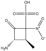 (2S,3S)3-amino-2-methyl-4-oxonitrocyclobutanesulfonic acid Structure