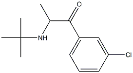 1-(3-chlorophenyl)-2-[(1,1-dimethylethyl)amino]-1-propanone Structure