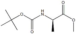 Boc-D-Alanine methyl ester Structure