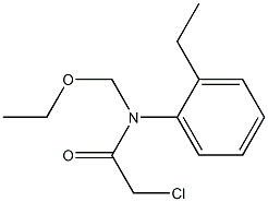 2-chloro-N-ethoxymethyl-2'-ethylacetanilide Structure
