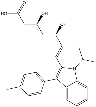 (3R,5S) Fluvastatin 구조식 이미지