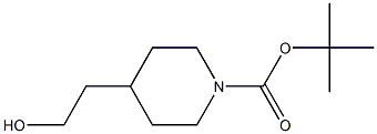 1-BOC-4-piperidineethanol Structure