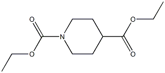 Ethyl 1-ethoxycarbonylpiperidine-4-carboxylate Structure