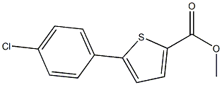 5-(4-CHLOROPHENYL)THIOPHENE-2-CARBOXYLICACIDMETHYLESTER,96% Structure