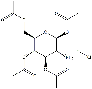 1,3,4,6-Tetra-O-acetyl-b-D-glucosamineHCl 구조식 이미지