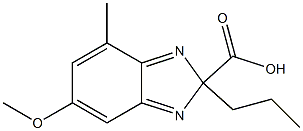 2,2-n-propyl-4-methyl-6-methoxy carboxy benzimidazole 구조식 이미지