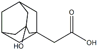 3-Hydroxy-1-adamantaneacetic acid 구조식 이미지