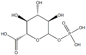 (2S,3S,4S,5R)-3,4,5-trihydroxy-6-phosphonooxy-oxane-2-carboxylic acid Structure