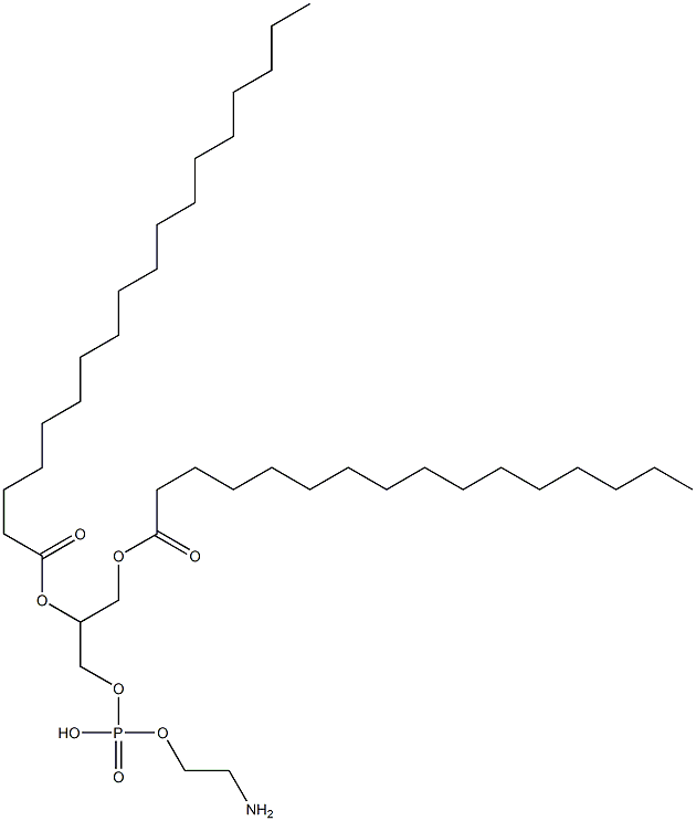 2-aminoethoxy-(3-hexadecanoyloxy-2-octadecanoyloxy-propoxy)phosphinic acid Structure