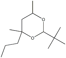 1,3-Dioxane, 2-t-butyl-4,6-dimethyl-4-propyl- 구조식 이미지