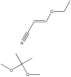 2,2-Dimethoxypropane,3-Ethoxyacrylonitrile Structure