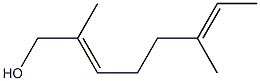 2,6-Dimethyl-octa-2,6-dien-1-ol 구조식 이미지