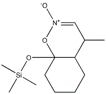 2-Oxa-3-azabicyclo[4.4.0]dec-3-ene, 5-methyl-1-trimethylsilyloxy-, N-o xide Structure