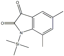 5,7-Dimethyl-1-(trimethylsilyl)-1H-indole-2,3-dione Structure
