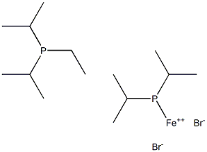 Iron dibromide, 1,2-bis(diisopropylphosphino)ethane Structure