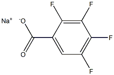 Sodium 2,3,4,5-tetrafluorobenzoate 10% solution Structure