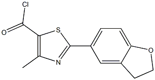 2-(2,3-Dihydrobenzo[b]furan-5-yl)-4-methylthiazole-5-carbonylchloride 95% Structure