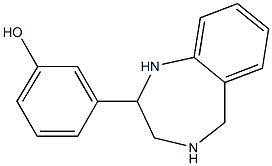 3-(2,3,4,5-Tetrahydro-1H-1,4-benzodiazepin-2-yl)phenol Structure