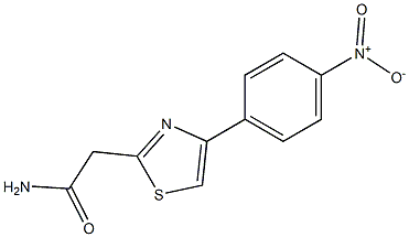 2-[4-(4-Nitrophenyl)-1,3-thiazol-2-yl]acetamide 97% 구조식 이미지