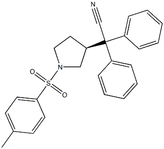 3-(S)-(+)-(1-CYANO-1,1-DIPHENYLMETHYL)-1-TOSYLPYRROLIDINE Structure
