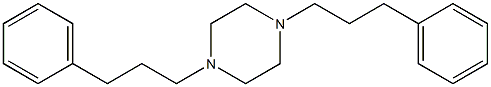 1,4-bis(hydrocinnamyl)-piperazine 구조식 이미지