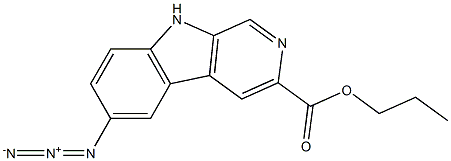 propyl 6-azido-beta-carboline-3-carboxylate 구조식 이미지