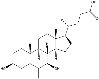 6-methylursodeoxycholic acid 구조식 이미지