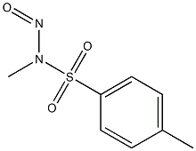 N-methyl-N-nitrosotoluene-p-sulfonamide. 구조식 이미지