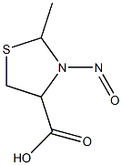 N-nitroso-2-methylthiazolidine-4-carboxylic acid Structure