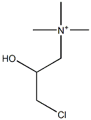 n-(3-chloro-2-hydroxypropyl)trimethylammonium Structure